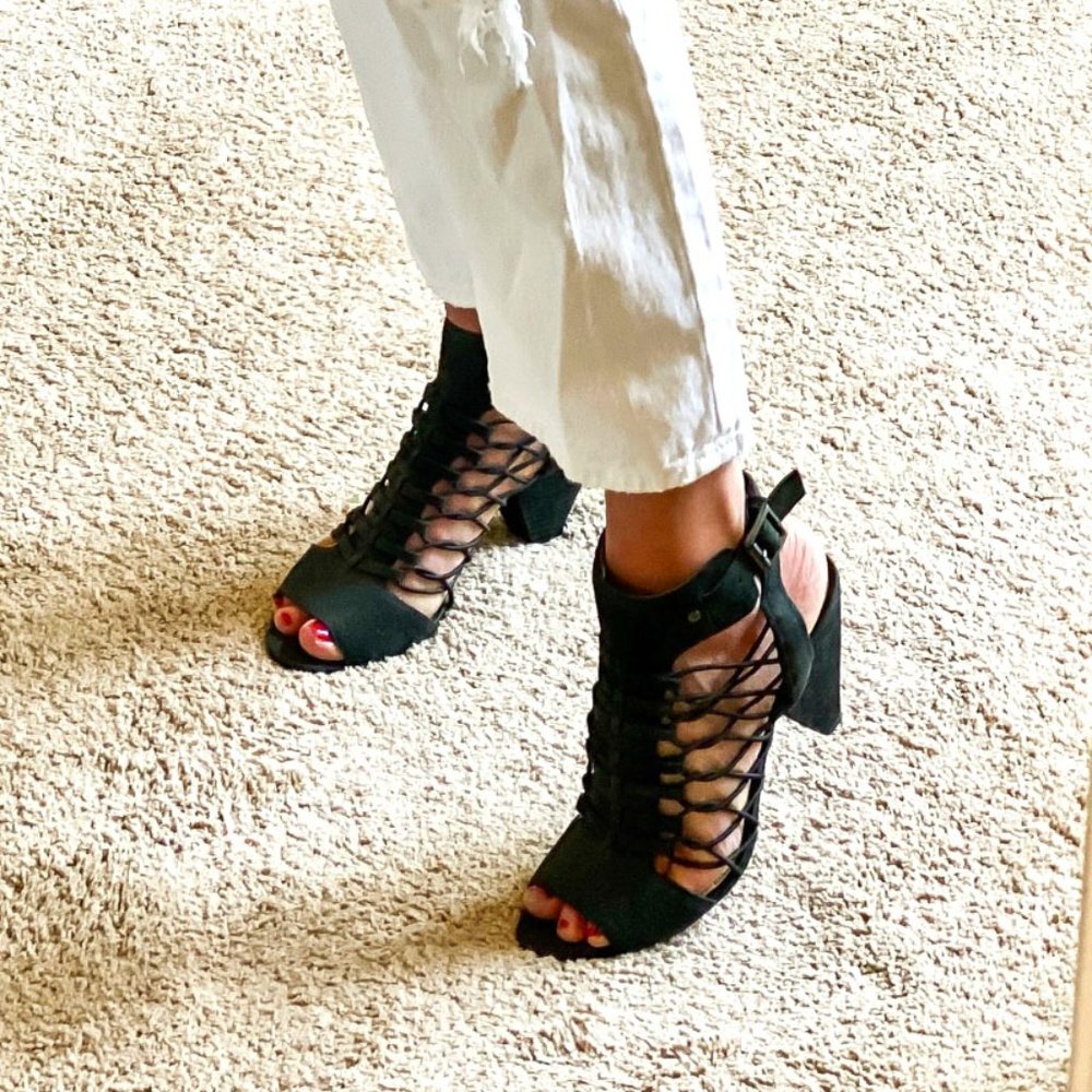 Black Dress Sandals - Vince Camuto Black Gladiator